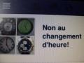 Non au changement d'heure !